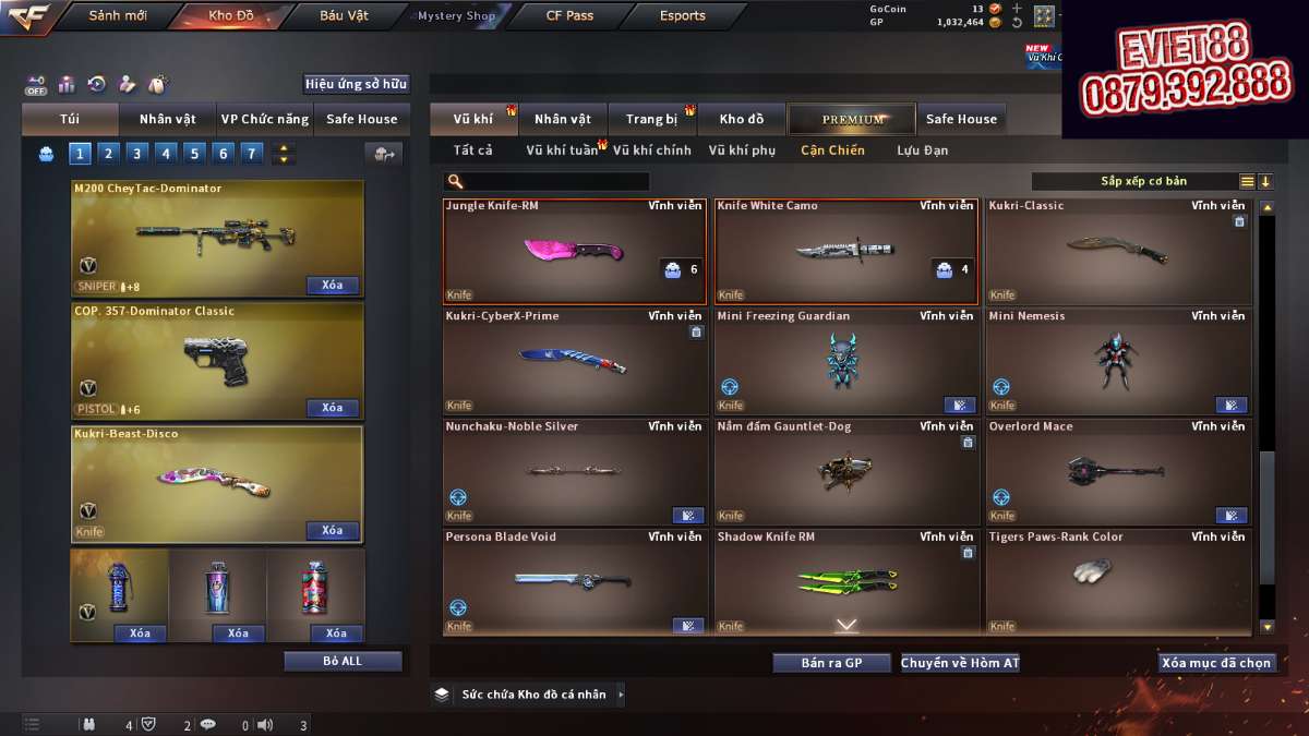 shop acc cf uy tin gia re